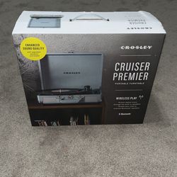 Crosley Cruiser Premier Vinyl Record Player with Speakers and Bluetooth