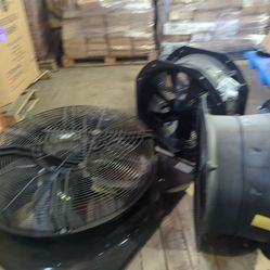 Assorted size exhaust fans