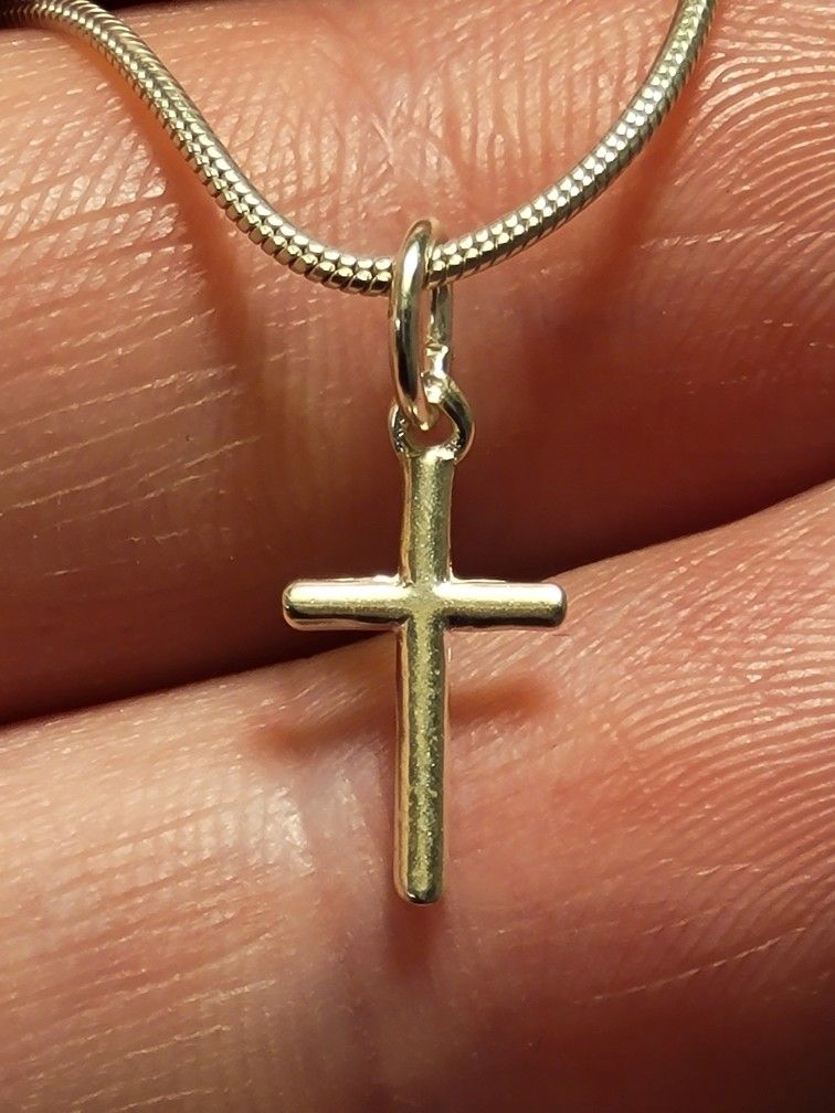 1pcs/Lot 925 Sterling Silver Cross Blessing Charm Pendant Fine Jewelry
