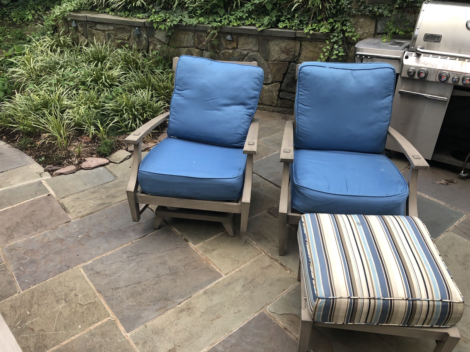 MUST SELL TODAY - 2 Lounge Chair, 2 Spring Lounge and Ottoman