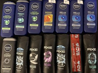 Axe And Nivea Men’s Body wash