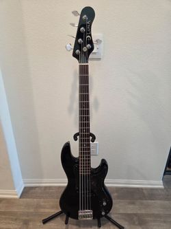 Black 5 String  Bass Guitar