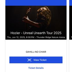 Hozier Tickets June 12th 