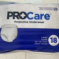 ADULT INCONTINENCE "PULLUPs" UNDERWEAR