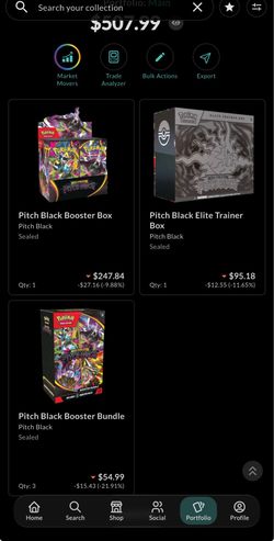Pitch black Booster box ETB and bundles Pokemon