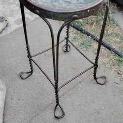 Twisted Wrought Iron Ice Cream Parlor Stool