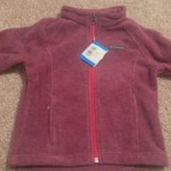New Toddler Girl's Columbia Fleece Jacket