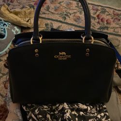 Coach Black Leather Purse New