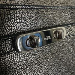 Coach Purse Metallic Pebble Goldish Bronze Crossbody