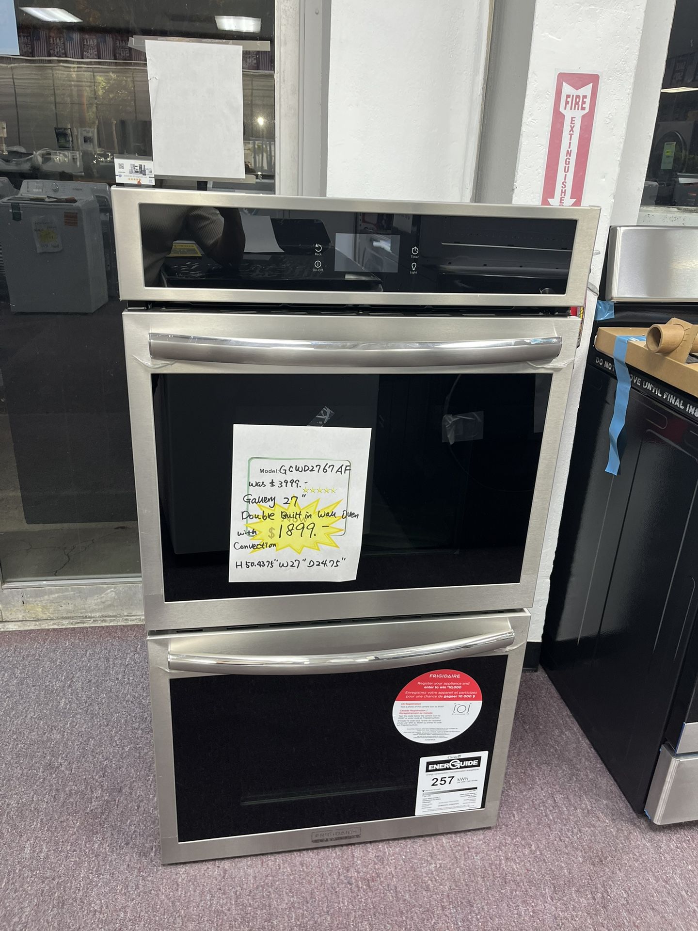 Wall Oven, Frigidaire New Open Box 27” W Double Wall Oven