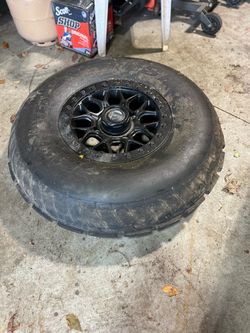 Fuel Beadlock Wheel with ATV Tire Mounted