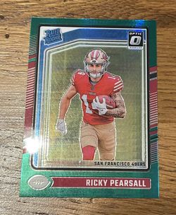2024 Donruss Optic Ricky Pearsall GREEN Hyper Prizm 49ers Rated Rookie!