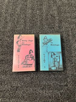 Betty Page In Bondage VHS Box Set Vol 1 & 2