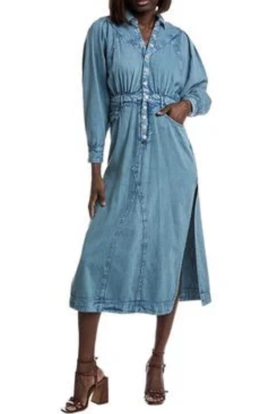 blue ruffle midi dress Milla Women's Ruffled Tulle Midi Dress