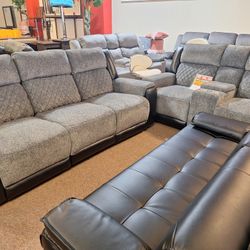 5914 Sofa And Love Seat Reclinig 