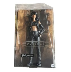 Barbie Signature Aaliyah 11.5” Collectible Doll in Black Faux Leather Outfit NEW
