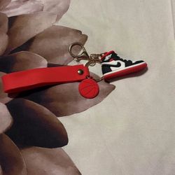 Red Nike Keychain 