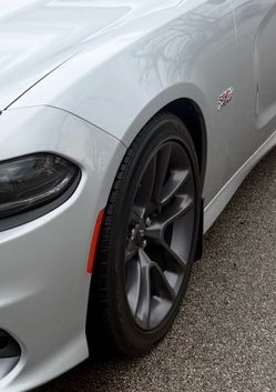 4 oe scat pack charger wheels and tire