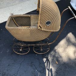 Antique Doll Carriage Buggy