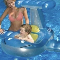 Baby/ Toddler Pool Float Blue Airplane