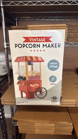 Amazing popcorn maker made to look vintage brand new inbox never used never open