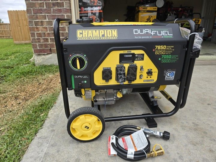 Generator Champion Dual Fuel 7850 Watts $650 FIRM PRICE NUEVO $650 Precio Firme