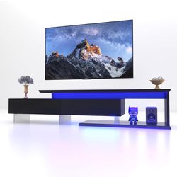 LED TV Stand for 65 75 85 Inch TV, Extendable Black