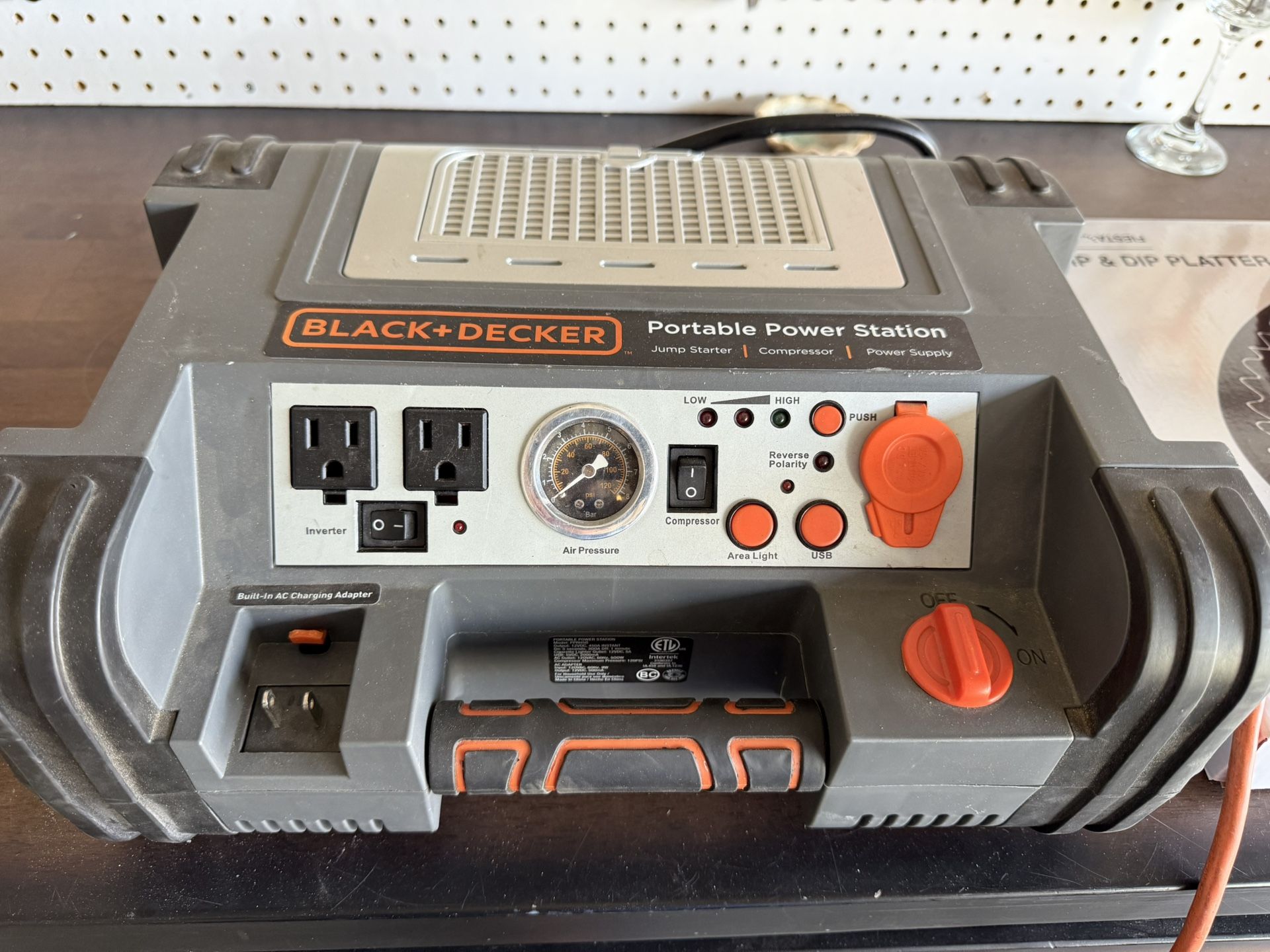 Black And decker portable power Station And compressor