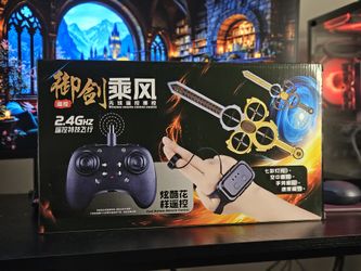Dron RC Espada Voladora Virellia - Control Remoto + Control de Gestos por Reloj - Luces LED