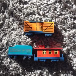 Vintage Metal Train Christmas Ornaments 1990