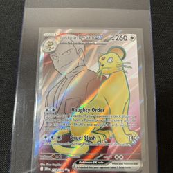 Team Rocket’s Persian Ex Mint 