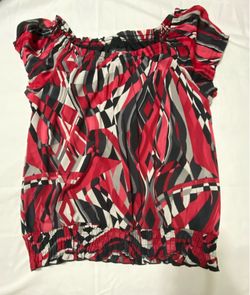 INC Multicolor Blouse Sz L $38
