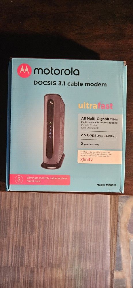 Motorola MB8611 DOCSIS 3.1 Multi-Gig Cable Modem