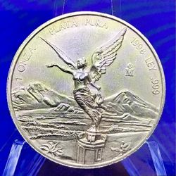 1998 1oz Libertad México Silver Coin