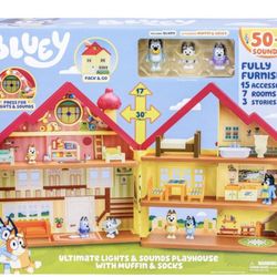 Brand New! BLUEY ULTIMATE HEELER PLAYHOUSE & TOY BOX 