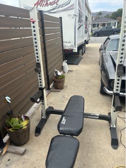 Bench and squat rack