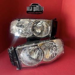 Dodge Ram 2002. 2005 Headlights.