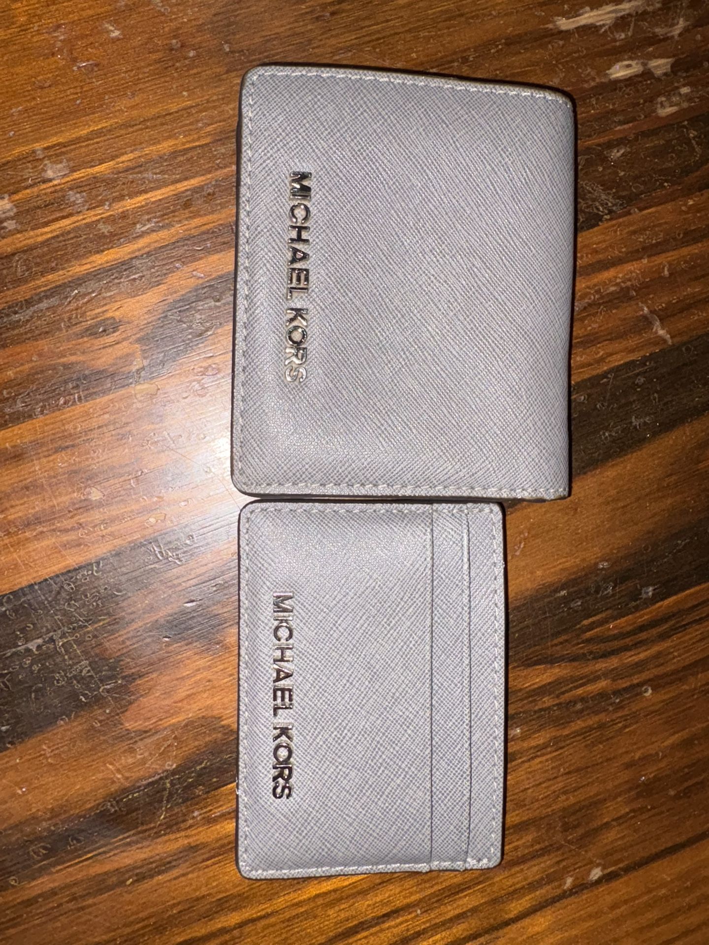 Grey & Silver Mk Small Wallets