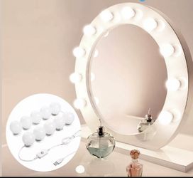 Hollywood Style LED Vanity Mirror Lights Kit for Makeup Dressing 10 Bulbs NEW US