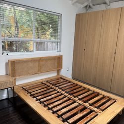 Bed Frame and Bedside Table