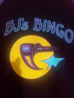 BJ Bingo Black & Purple Leather Jacket