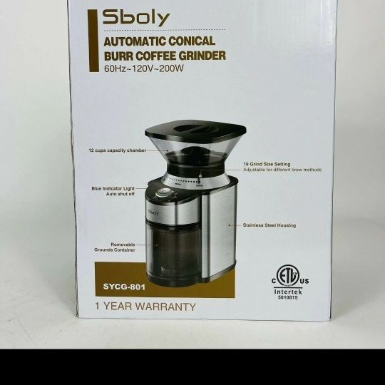 Sboly Automatic Conical Burr Coffee Grinder for Sale in Kansas City, MO -  OfferUp