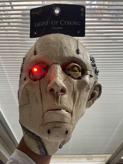 Cyborg light up Halloween mask