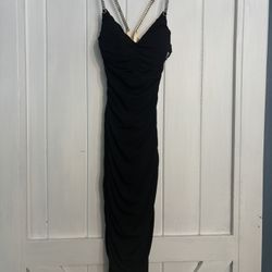 Prom dress/cocktail dress/wedding dress. Warned once gorgeous rhinestone detail size small