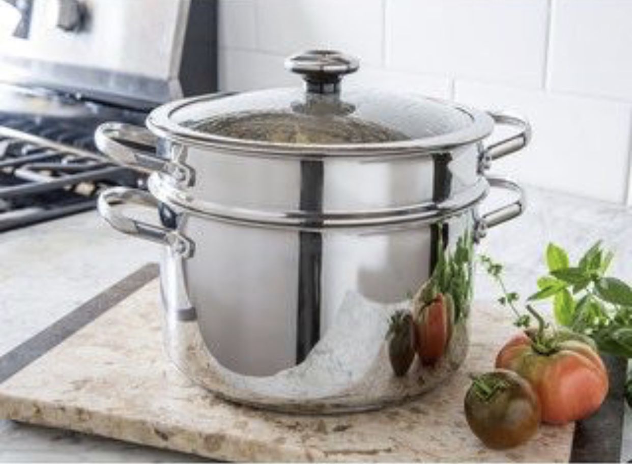 Revere Copper Confidence Oven Safe Stainless Steel Stock Pot with Pasta Stainer - BRAND NEW! REDUCED!