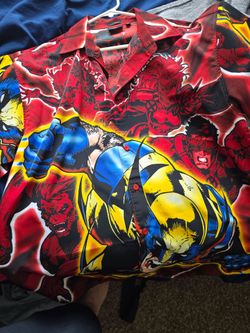 X-Men/ Wolverine button up shirt