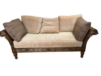 Tommy Bahama solid wood sofa