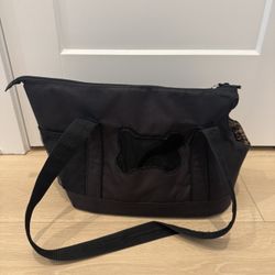 Petsmart Dog Pet Carrier Tote Bag Animal Print Black