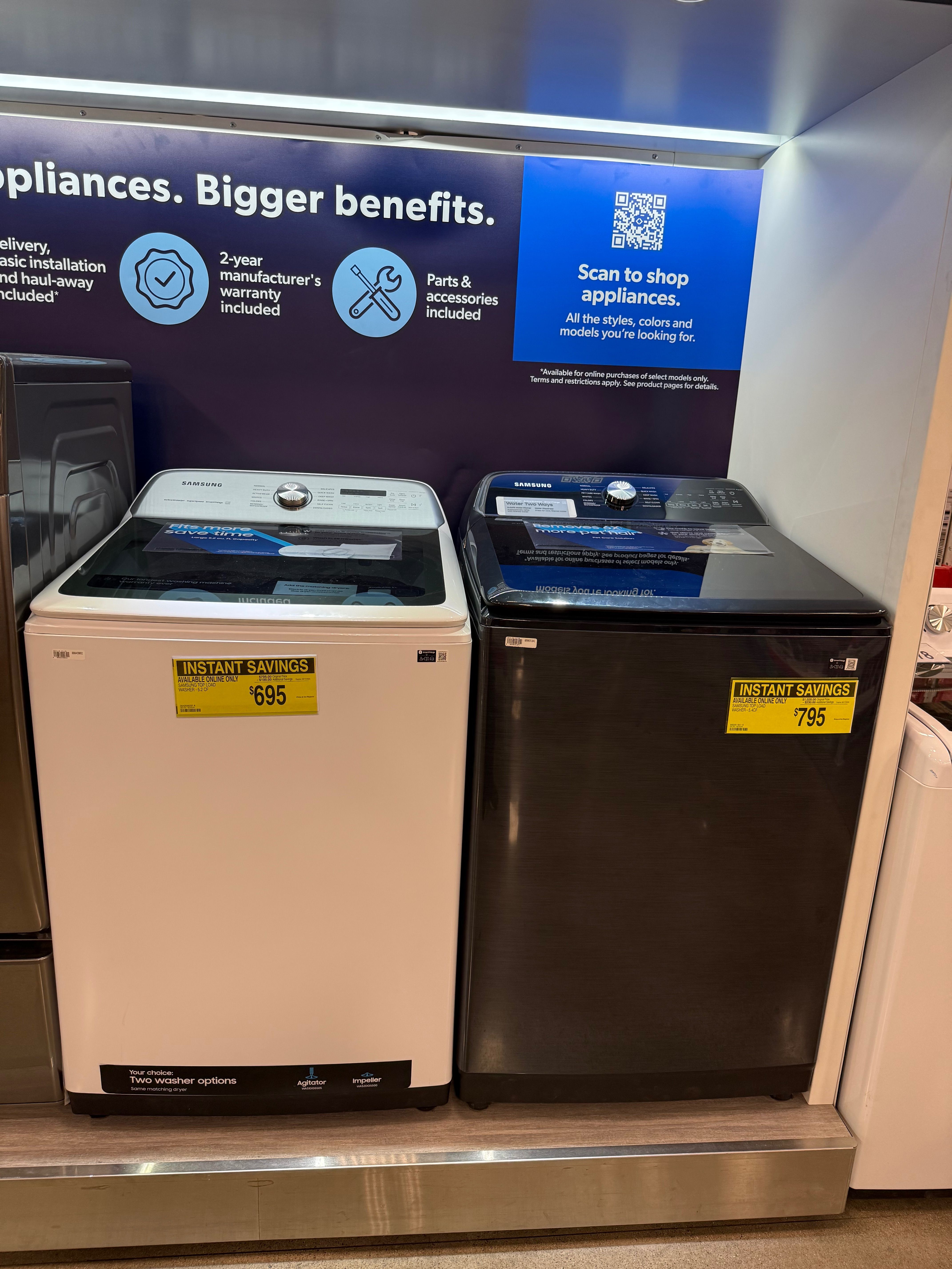 Samsung washer 5.2 Cuft King Size capacity