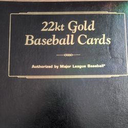 Danbury Mint 22kt Gold Baseball Card Collection – Complete Set + Extras